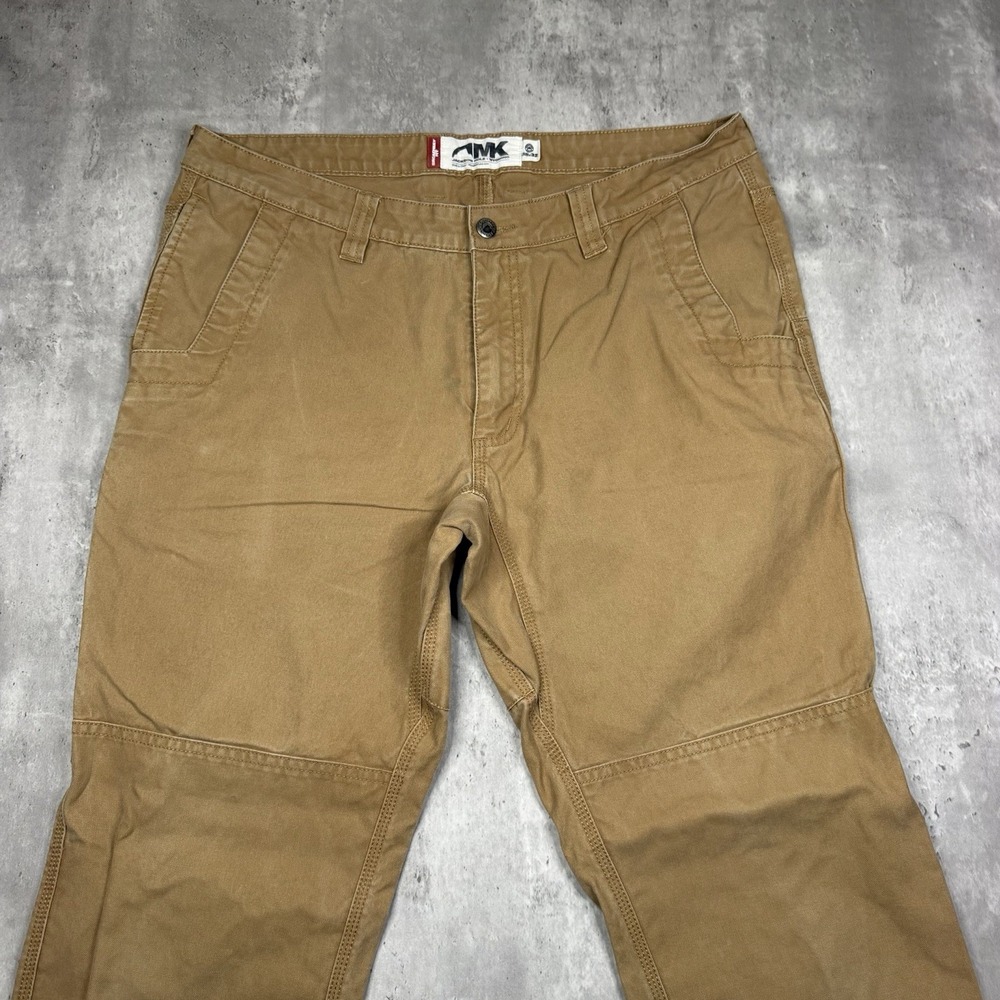 Mountain Khakis MK Canvas Double Knee Carpenter Pants Relaxed Tan Mens 38x32